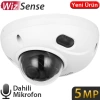 DAHUA IPC-HDBW3541F-AS-0280B-S2 5Mpix, 2,8mm,  H265+,  30Mt. Gece Görüş, SD Kart, Dahili Mikrofon, IP67, IK10, PoE  Dome IP Kamera