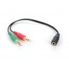 Dark dk-cb-auc02 2x3.5mm Stereo Erkek - 3.5mm Stereo Dişi Y Kablo