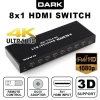 Dark Dk-hd-sw8x1 Full Hd 8 Giriş 1 Çıkışlı Uzaktan Kumandalı Hdmı Switch (seçici)