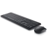 DELL Wireless, KM3322W-R-TUF, Siyah, Kablosuz, Türkçe F, Multimedya, Klavye +Mouse Set
