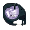 Dymo Letratag Şerit Plastik 12 MMx4 MT Şeffaf Üzerine Siyah 12267