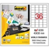 Ekstrafix Laser Etiket 100 YP 45x30 Laser-Copy-Inkjet FİX-5036