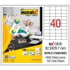 Ekstrafix Laser Etiket 100 YP 52,5X29,7 Laser-Copy-Inkjet FİX-5040