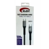 Elba Elb120-1 120w Type-c To Type-c 1mt Siyah Örgülü  Şarj Kablosu ( Data Veri )
