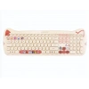 Everest Km-6283 Catty Renkli Tuşlu Sarı Kablosuz 2.4 + Bt Q Multimedia Klavye + Mouse + Pad Set