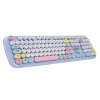 Everest Km-6284 Whısker Renkli Tuşlu Mavi Kablosuz Q Klavye + Mouse Set