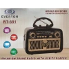 Everton Rt-551  Bluetooth Fm-usb-tf-aux Şarjlı Nostaljik Radyo