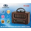 Everton Rt-658  Bluetooth Fm-usb-tf-aux Şarjlı Nostaljik Radyo