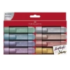 Faber-Castell K46 Metalik Fosforlu Kalem 8li Set