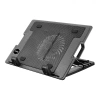 FRISBY FNC-35ST 14cm Fan, 10"-17" Notebook Soğutucu, 5 Kademeli Stand, Mavi Ledli (Siyah)