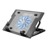 FRISBY FNC-37ST 14cm Fan, 10"-17" Notebook Soğutucu, 5 Kademeli Stand, Mavi Ledli (Siyah)