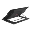 FRISBY FNC-37ST 14cm Fan, 10"-17" Notebook Soğutucu, 5 Kademeli Stand, Mavi Ledli (Siyah)