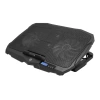 FRISBY FNC-5230ST (2x12,5cm 2x7cm) 4 Fan, 10"-17" Notebook Soğutucu, 5 Kademeli Stand, 3 Farklı Program, Ayarlanabilir Hız, Mavi Ledli (Siyah)