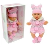 Galtoys Azra Bebek Newborn Pembe-gri Triko Elbiseli