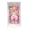 Galtoys Azra Bebek Newborn Pembe-gri Triko Elbiseli