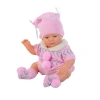 Galtoys Azra Bebek Newborn Pembe-gri Triko Elbiseli