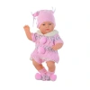 Galtoys Azra Bebek Newborn Pembe-gri Triko Elbiseli