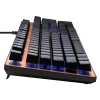 GAMDIAS AURA GK1, USB Kablolu, İngilizce,  Çok Renkli Arka Aydınlatma, Red Mekanik Switch, Bronz Edition, Gaming Klavye