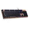 GAMDIAS AURA GK1, USB Kablolu, İngilizce,  Çok Renkli Arka Aydınlatma, Red Mekanik Switch, Bronz Edition, Gaming Klavye
