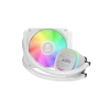 GAMDIAS AURA GL120 V2 WH, White Edition, 120mm,  RGB, 1 Fanlı, CPU Sıvı Soğutma