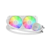 GAMDIAS AURA GL240 V2 WH, White Edition, 240mm,  RGB, 2 Fanlı,CPU Sıvı Soğutma