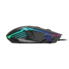 GAMDIAS AURA GS4, Çok Renkli Aydınlatma,  USB Kablolu, 6 Tuşlu, Gaming Mouse, 3.600 DPI, Siyah