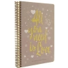 Gıpta Love Book İp.Dk.Sert Kapak Defter 19x26 120 YP Kareli 5377