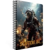 Gıpta Statıon Spiralli Karton Kapak Defter A4 80 Kareli