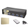 Hadron Hdx1381  4 Port  Vga Kvm Switch Uzaktan Kumanda 5v Adaptör
