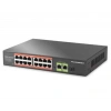 Hadron Hdx1442 Aı Poe Switch 16 Port 2 Uplink 1 Sfp Gigabit 210w Siyah