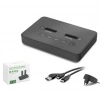 Hadron Hdx1796 Dual M.2 Ssd Disk Docking Station Nvme-sata Çapraz Klonlama Destekli - Siyah