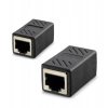 Hadron Hdx5066 Rj45 Dişi - Dişi Uzatma Adaptörü - Siyah