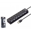 Hadron Hdx7001 Usb Hub 7-Usb Siyah Anahtarlı