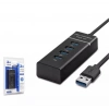 Hadron Hdx7017 Usb3.0 Hub 3-usb + Usb3.0 30cm Siyah