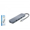 Hadron Hdx7044 Type-c Hub 4-usb3.0 + Dc Sv Gri