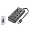 Hadron Hdx7048 Usb Hub 2.0 480mbps 4x Usb-a 4 Port Switch’li Çoklayıcı Siyah