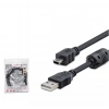 Hadron Hdx7538 1.5m Usb Mini V3-5pin To Usb Kablo  Siyah