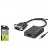 Hadron Hdx7794 Vga To Hdmi F Çevirici + Audio 1080p Siyah