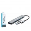Hadron Hdx7827 Type-c Hub 2-type-c + 4-usb3.0 + 7ın1 Gri