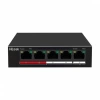 HILOOK NS-0105P-35(B), 4 Port, Megabit, PoE 35W, 1 Port Megabit Uplink, Long Range 250Metre, Yönetilemez, Masaüstü Switch
