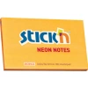 Hopax Stıckn Yapışkanlı Not Kağıdı Neon Turuncu 76x127 MM 100 YP HE21168