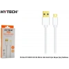 Hytech Portta HY-X200 1M 3A Micro Usb Gold Uçlu Beyaz Şarj Kablosu