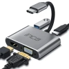 Inca Itpc-06tx Usb C 4in1 – Hdmı+vga+usb+güç Dağıtım Adap 4k@30hz Hdmı Çoklayıcı 100w Pd Güçı