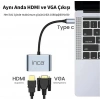Inca Itpc-06tx Usb C 4in1 – Hdmı+vga+usb+güç Dağıtım Adap 4k@30hz Hdmı Çoklayıcı 100w Pd Güçı