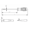 İzeltaş 4100175125 Kraft Serisi Düz Uçlu Tornavida 5x125