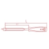 İzeltaş 5010230020 20 mm Iskarpela (Düz)