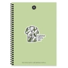 Keskin Color Hisli Şeyler 17x24 100 Yp Kareli Spiralli Sert Kapak Defter Karizma