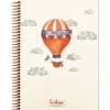 Keskin Color La Plume Balloon 17x24 80 Yp Kareli Spiralli Sert Kapak Defter
