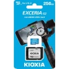 KIOXIA 256GB ExceriaG2, LMEX1L256GG2, U1 V30 4K,  CL10, 100Mb/s, MicroSD Kart Bellek (SD Adaptörlü)