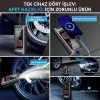 Kobb Kb426 12v / Şarjlı Li-ion 150 Psı Dijital Göstergeli Akıllı Lastik Şişirme Pompası+ Powerbank + Sos + Led Lamba